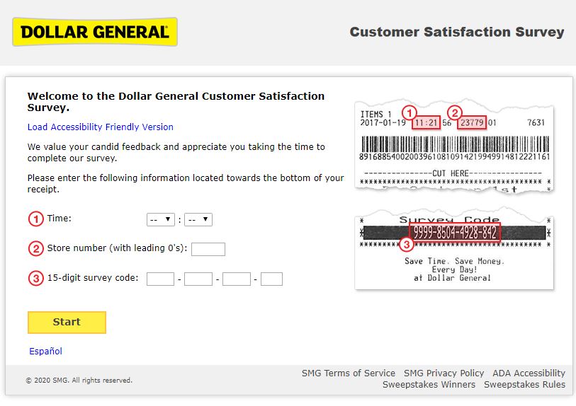 Dollar-General-Survey official page