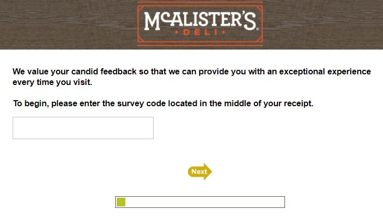 McAlister’s Guest Satisfaction Survey