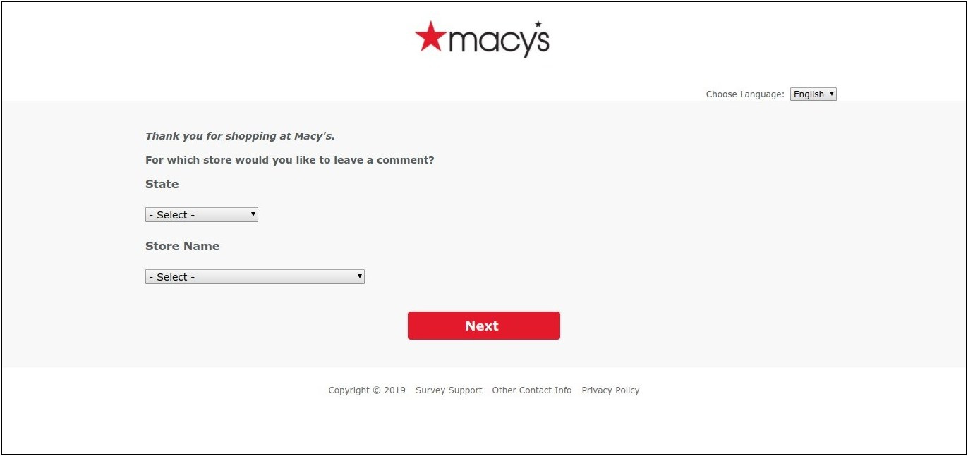 Macys Survey